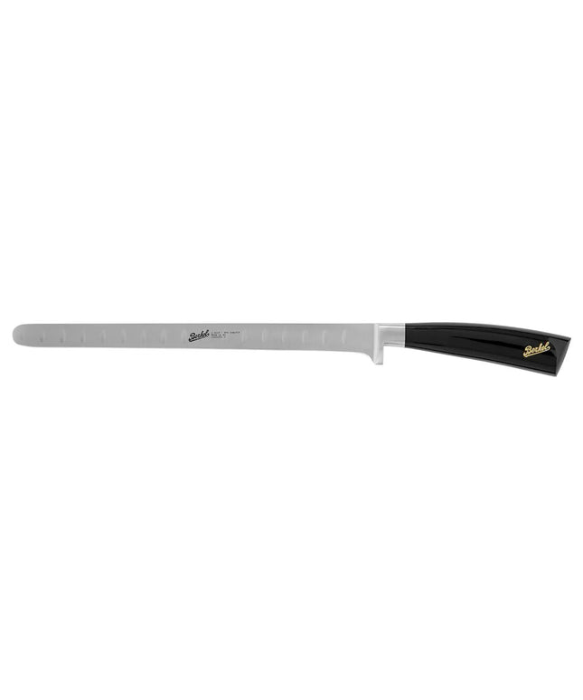 BERKEL | Elegance Salmon Knife – 26 cm Flexible Blade - Gloss Black Resin Handle