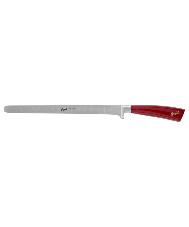 BERKEL | Elegance Salmon Knife – 26 cm Flexible Blade - Red Resin Handle