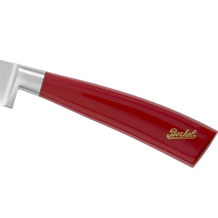 BERKEL | Elegance Santoku Knife – 18 cm Granton Edge - Red Resin Handle