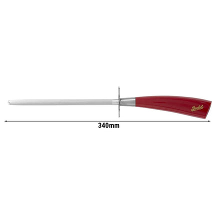 BERKEL | Elegance Sharpening Steel – 20 cm - Red Resin Handle