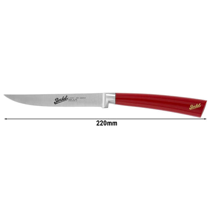 BERKEL | Elegance Steak Knife – 11 cm - Gloss Black Resin Handle