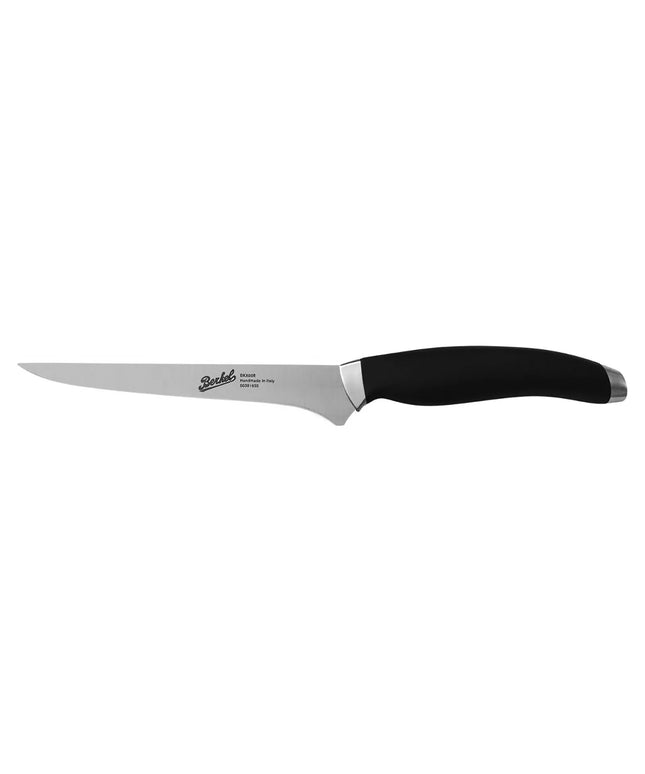 BERKEL | Teknica Professional Boning Knife – Black Resin Handle – 160 mm Blade – 3 mm Steel
