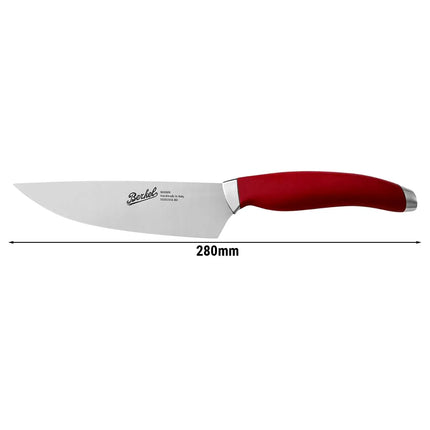 BERKEL | Teknica Professional Chef’s Knife – Red Resin Handle – 150 mm Blade – 3 mm Steel