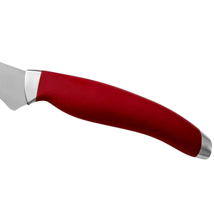 BERKEL | Teknica Professional Chef’s Knife – Red Resin Handle – 200 mm Blade – 3 mm Steel