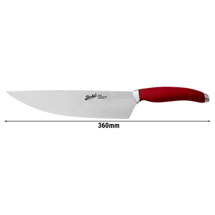 BERKEL | Teknica Professional Chef’s Knife – Red Resin Handle – 220 mm Blade – 3 mm Steel