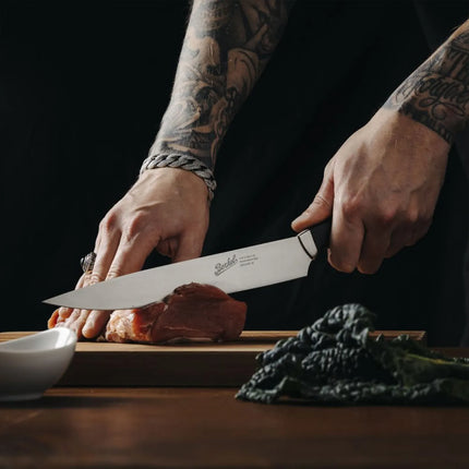 BERKEL | Teknica Professional Filleting Knife – Black Resin Handle – 240 mm Flexible Blade – 3 mm Steel