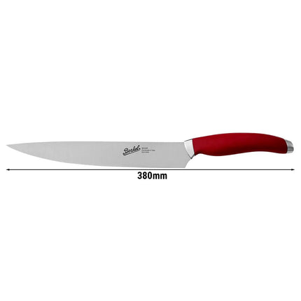 BERKEL | Teknica Professional Filleting Knife – Red Resin Handle – 240 mm Flexible Blade – 3 mm Steel
