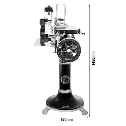 BERKEL | Tribute Flywheel Meat Slicer – Blade Ø300 mm - Black - Includes Stand