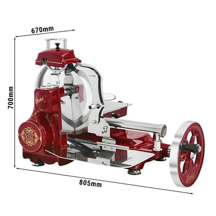 BERKEL | Tribute Flywheel Meat Slicer – Blade Ø300 mm - Red