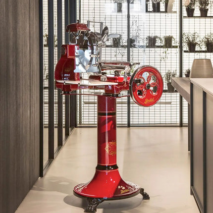 BERKEL | Tribute Flywheel Meat Slicer – Blade Ø300 mm - Red - Includes Stand