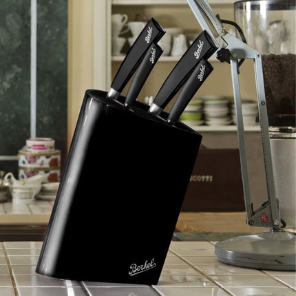 BERKEL | Universal Knife Block – Black - Up to 6 Knives - Without Knives