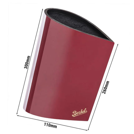 BERKEL | Universal Knife Block – Red - Up to 6 Knives - Without Knives