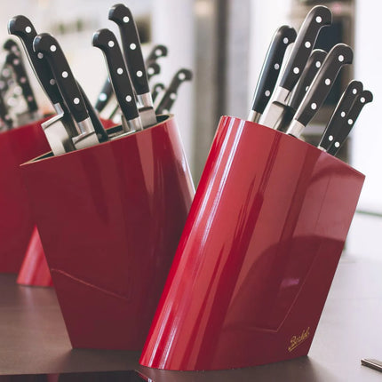 BERKEL | Universal Knife Block – Red - Up to 6 Knives - Without Knives