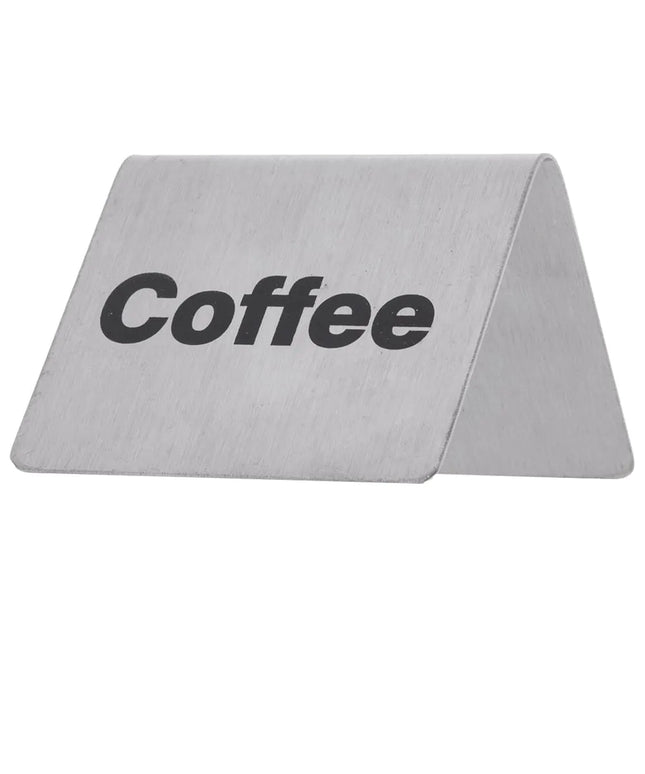 Biển Bàn "Coffee" Tablecraft B1 5.1 cm x 6.4 cm, Inox