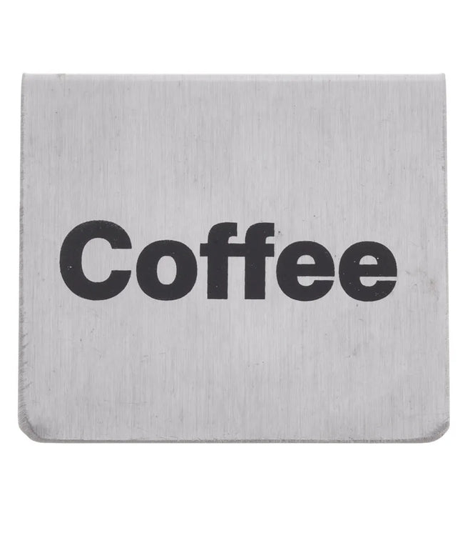 Biển Bàn "Coffee" Tablecraft B1 5.1 cm x 6.4 cm, Inox
