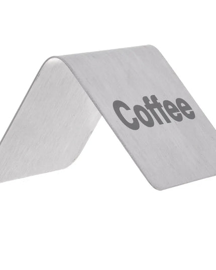 Biển Bàn "Coffee" Tablecraft B1 5.1 cm x 6.4 cm, Inox
