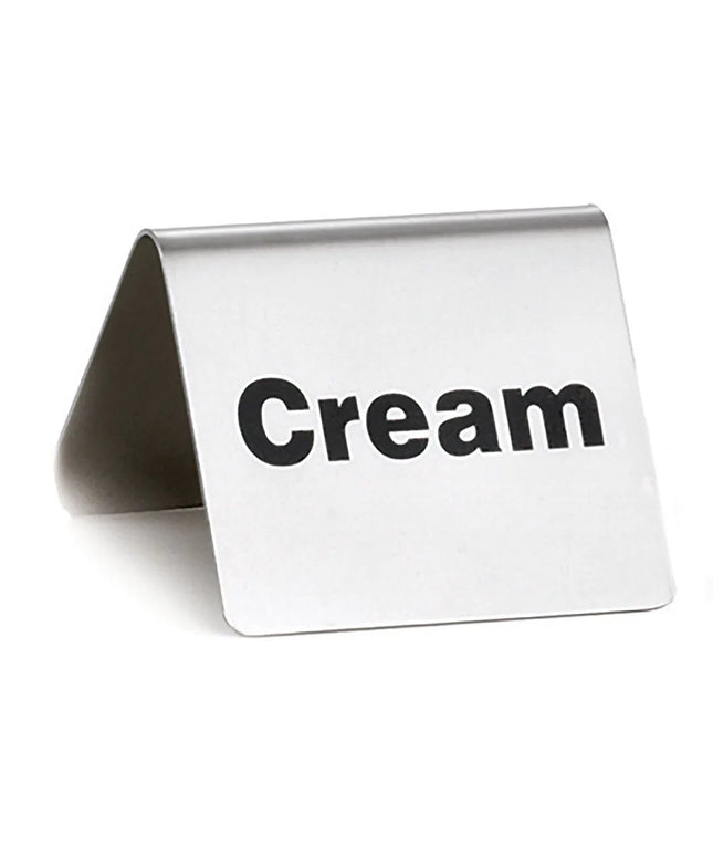 Biển Bàn "Cream" Tablecraft B6 5.1 cm x 6.4 cm, Inox