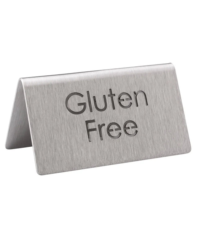 Biển Bàn "Gluten Free" Service Ideas 1C-BF-GLTNFREE-MOD 7.6 cm x 3.8 cm, Inox Bề Mặt Mờ