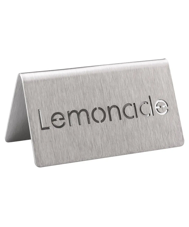 Biển Bàn "Lemonade" Service Ideas 1C-BF-LEMONADE-MOD 7.6 cm x 3.8 cm, Inox Bề Mặt Mờ