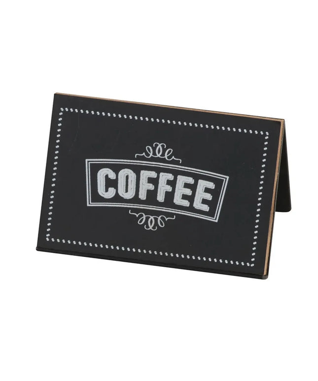 Biển Bảng Phấn "COFFEE" Cal-Mil 3047-1 7.6 cm x 5.1 cm, Đen/Trắng