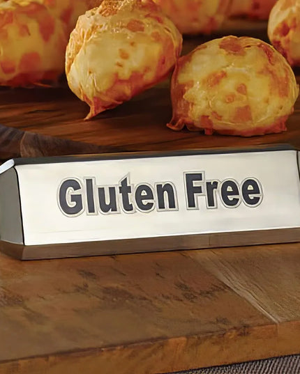 Biển Báo Bàn Ba Mặt "Vegan" "Vegetarian" "Gluten Free" American Metalcraft TTSVG3, Thép Không Gỉ