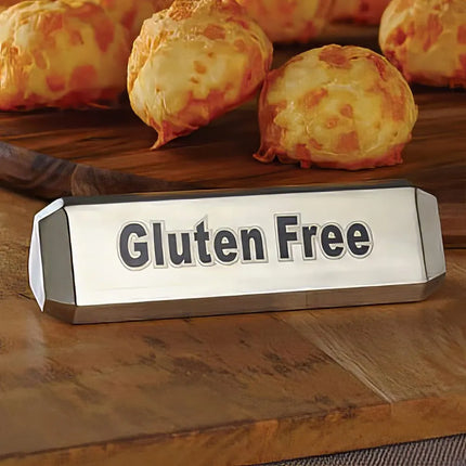 Biển Báo Bàn Ba Mặt "Vegan" "Vegetarian" "Gluten Free" American Metalcraft TTSVG3, Thép Không Gỉ