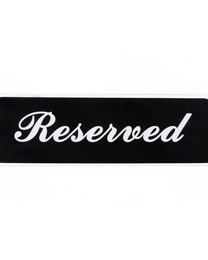 Biển Báo Bàn "Reserved" Vollrath 4135 7.6 cm x 22.9 cm