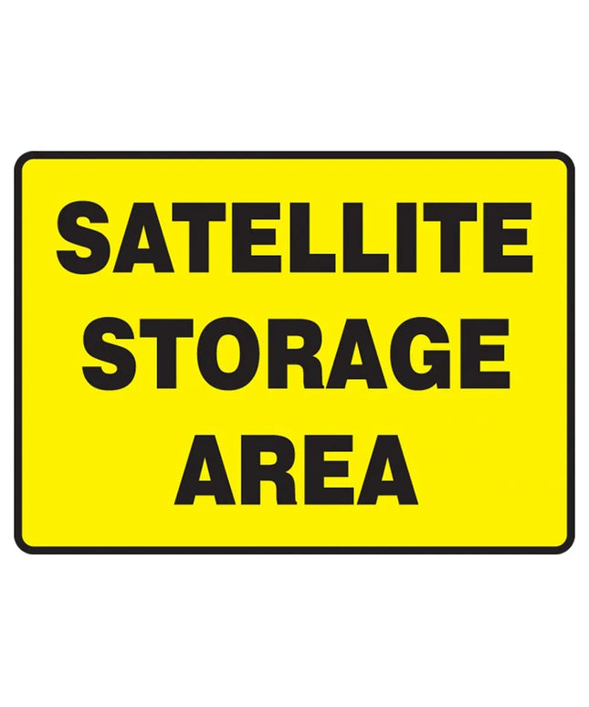 Biển Báo OSHA "SATELLITE STORAGE AREA" Accuform Signs MCHL594VA 25.4 x 35.6 cm, Nhôm