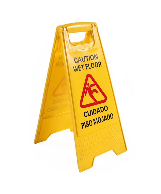 Biển Báo Sàn Ướt Clean Up T205 Cao 48.3 cm Bằng Nhựa Màu Vàng