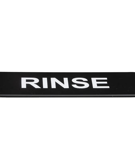 Biển Báo Tráng Rửa Vollrath 4522 - 7.6 x 22.9 cm, Chữ Trắng Trên Nền Đen