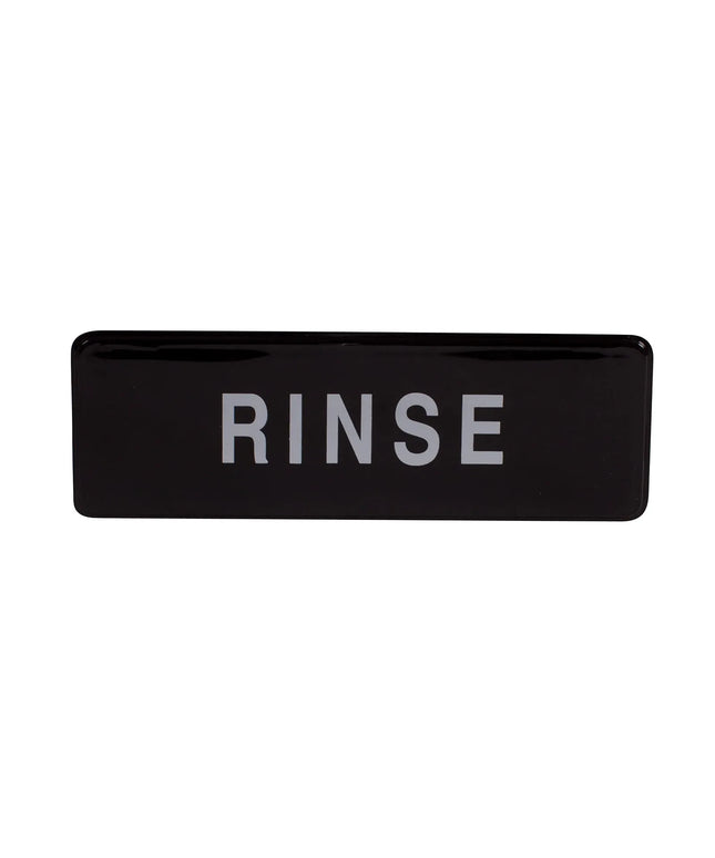 Biển Báo Tráng Rửa Winco SGN-327 - 7.6 x 22.9 cm, Màu Đen