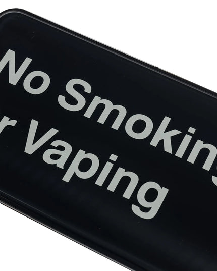 Biển Cấm Hút Thuốc Và Vaping Tablecraft 394564 7.6 x 22.9 cm, Nhựa, Màu Đen