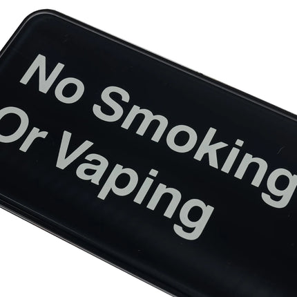 Biển Cấm Hút Thuốc Và Vaping Tablecraft 394564 7.6 x 22.9 cm, Nhựa, Màu Đen