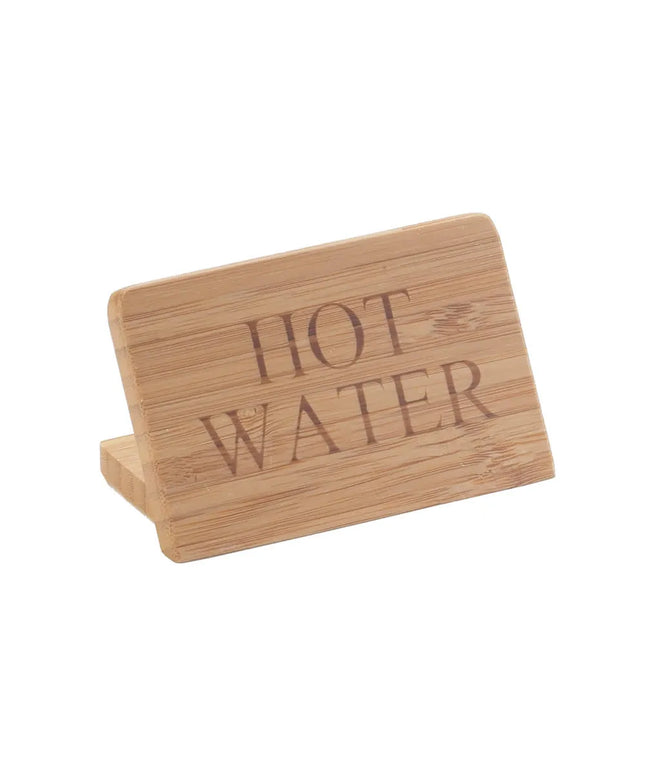 Biển Hiệu Bàn "Hot Water" Cal-Mil 606-3 5.1 cm x 7.6 cm, Tre