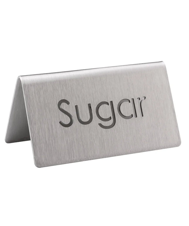 Biển Hiệu Bàn "Vegetarian" Service Ideas 1C-BF-VEGETARN-MOD 7.6 cm x 3.8 cm, Inox Bề Mặt Mờ