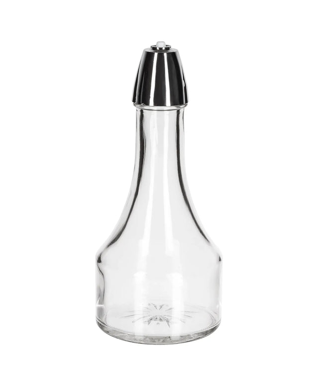 Bình Đựng Dầu Giấm Tablecraft 608 237 ml Nắp Chrome - Thủy Tinh, Trong Suốt