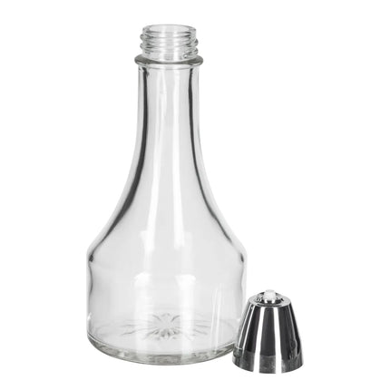 Bình Đựng Dầu Giấm Tablecraft 608 237 ml Nắp Chrome - Thủy Tinh, Trong Suốt