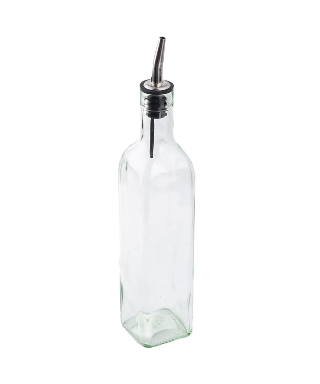 Bình Đựng Dầu Giấm Tablecraft 916 473 ml Vòi Rót Inox - Thủy Tinh, Xanh Lá Nhạt