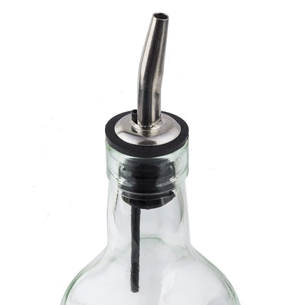 Bình Đựng Dầu Giấm Tablecraft 916 473 ml Vòi Rót Inox - Thủy Tinh, Xanh Lá Nhạt