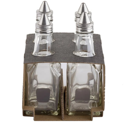 Bình Đựng Dầu Giấm Tablecraft C600-4 177 ml Nắp Inox - Thủy Tinh, Trong Suốt