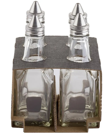 Bình Đựng Dầu Giấm Tablecraft C600-4 177 ml Nắp Inox - Thủy Tinh, Trong Suốt