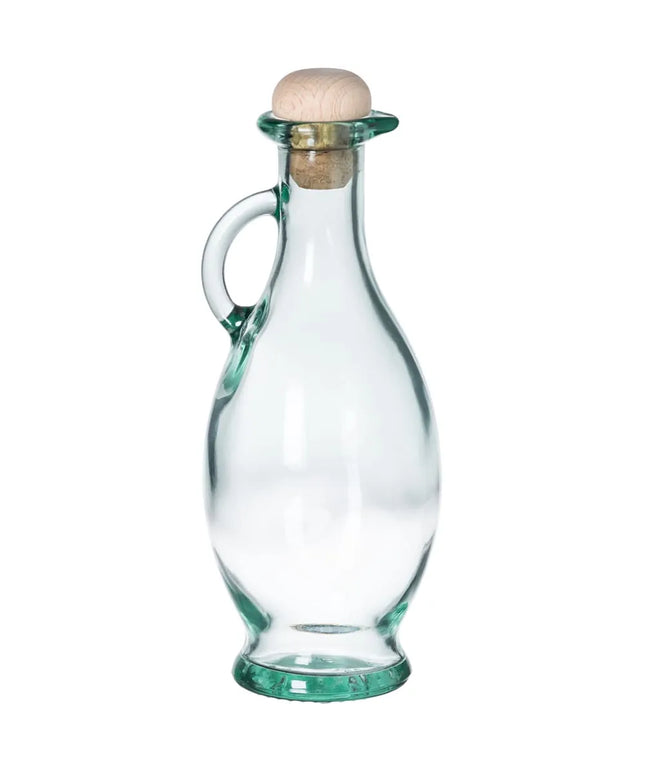 Bình Đựng Dầu Giấm Tablecraft H9220 237 ml Nút Bần - Thủy Tinh, Xanh Lá Nhạt