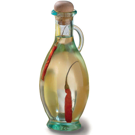 Bình Đựng Dầu Giấm Tablecraft H9220 237 ml Nút Bần - Thủy Tinh, Xanh Lá Nhạt