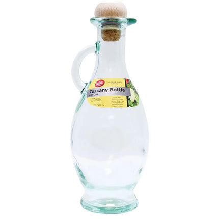 Bình Đựng Dầu Giấm Tablecraft H9220 237 ml Nút Bần - Thủy Tinh, Xanh Lá Nhạt