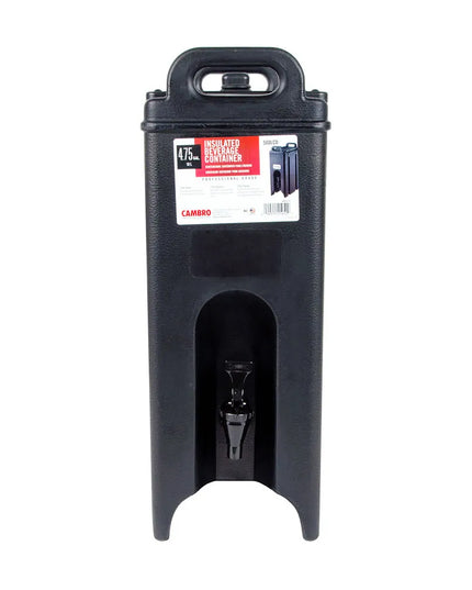 Bình Đựng Đồ Uống Cách Nhiệt Cambro 500LCD110 Camtainer 18.9 Lít Đen