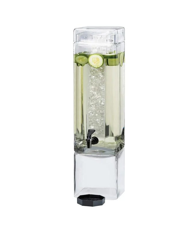 Bình Đựng Nước Cal-Mil 1112-3A 11.4 lít Bình Nhựa, Đế Trong Suốt, Ống Đá