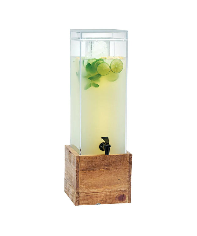 Bình Đựng Nước Cal-Mil 1527-3-99 11.4 lít Bình Nhựa, Đế Gỗ Tái Chế, Ống Đá