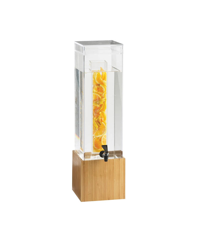 Bình Đựng Nước Cal-Mil 1527-3INF-60 11.4 lít Kèm Infuser - Thân Nhựa, Đế Tre