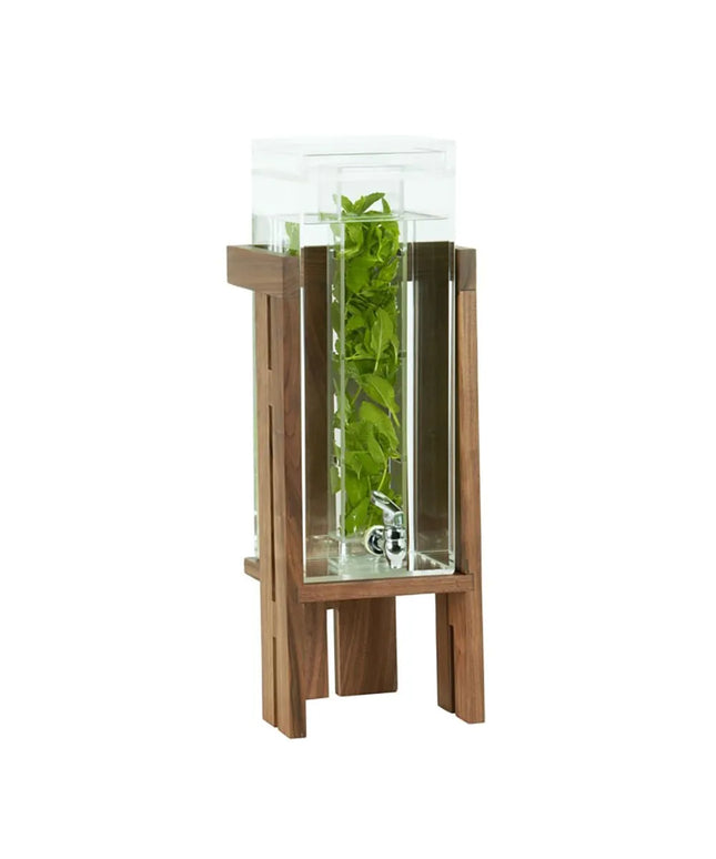 Bình Đựng Nước Cal-Mil 23141-3INF-78 11.4 lít Kèm Infuser - Thân Acrylic, Đế Walnut
