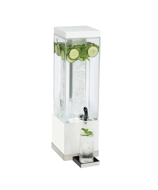 Bình Đựng Nước Cal-Mil 3002-3-55 11.4 lít Bình Nhựa, Đế Trắng/Inox, Ống Đá